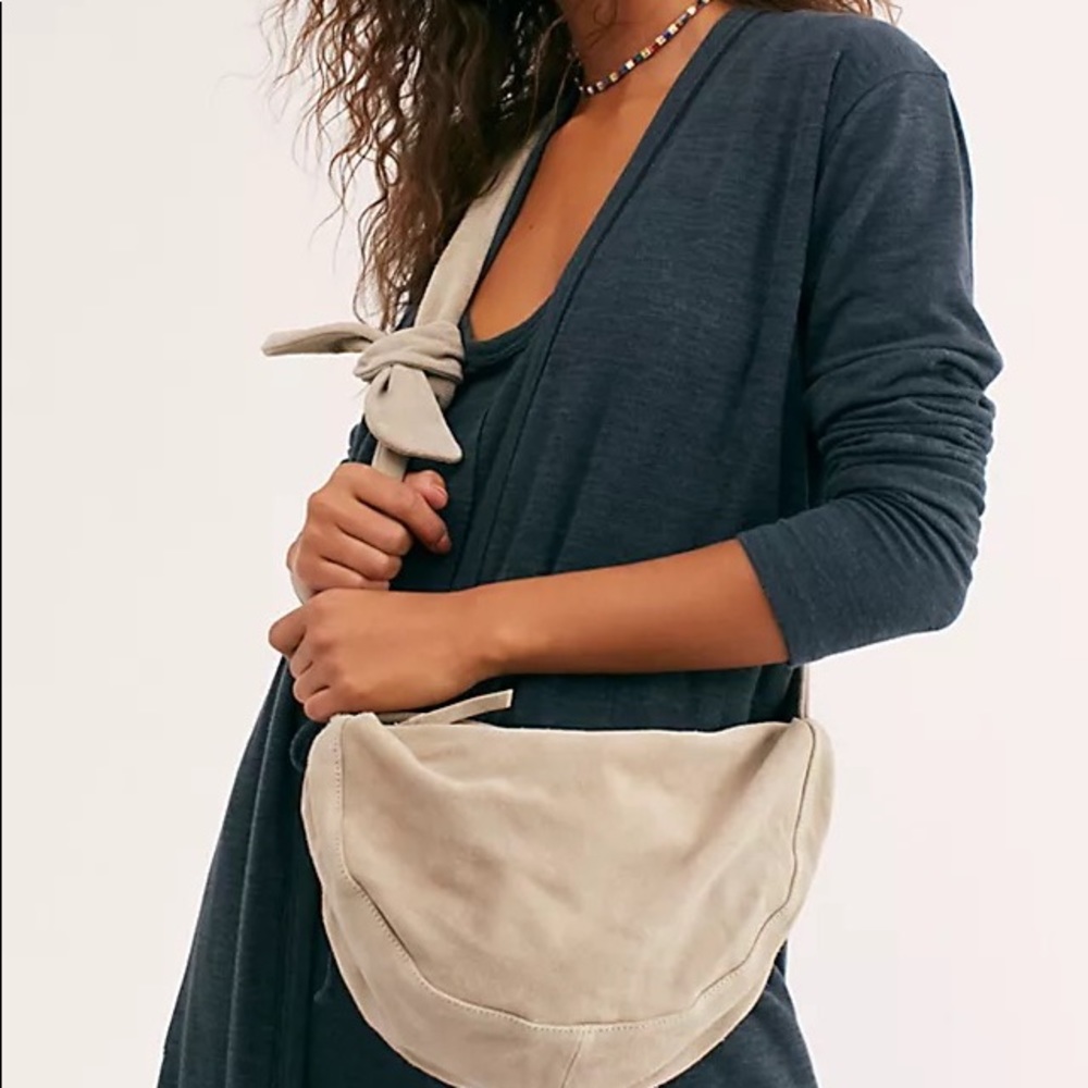Free People Cream Crossbody Bag